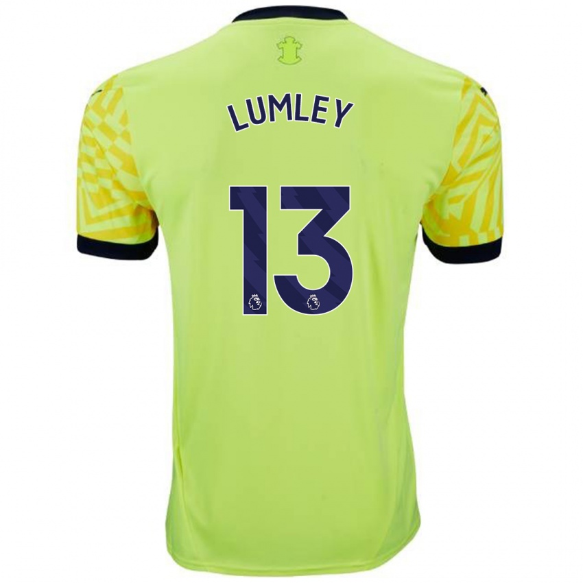 Niño Camiseta Joe Lumley #13 Amarillo 2ª Equipación 2024/25 La Camisa