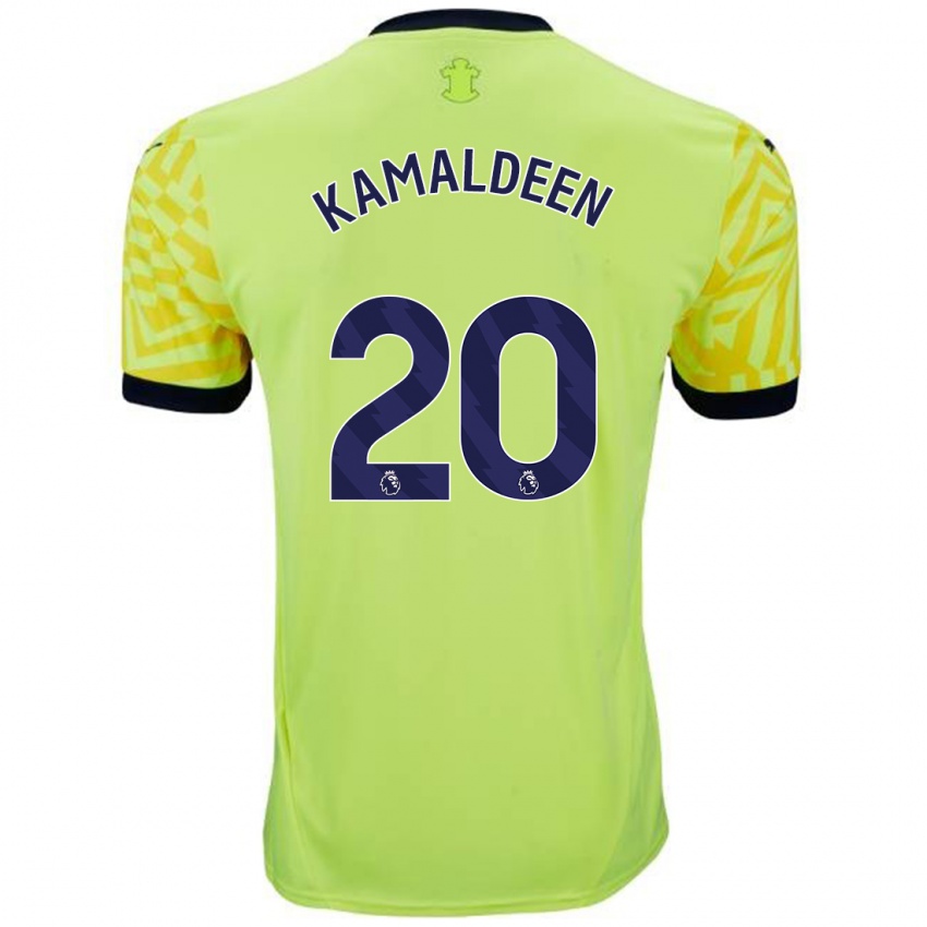 Niño Camiseta Kamaldeen Sulemana #20 Amarillo 2ª Equipación 2024/25 La Camisa