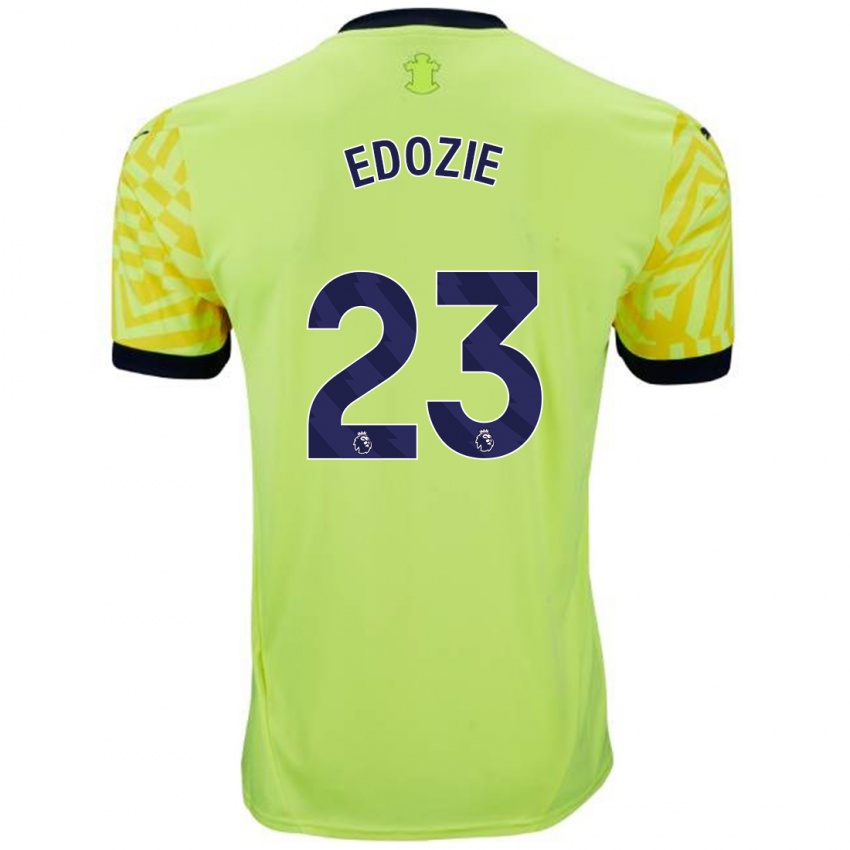 Niño Camiseta Samuel Edozie #23 Amarillo 2ª Equipación 2024/25 La Camisa