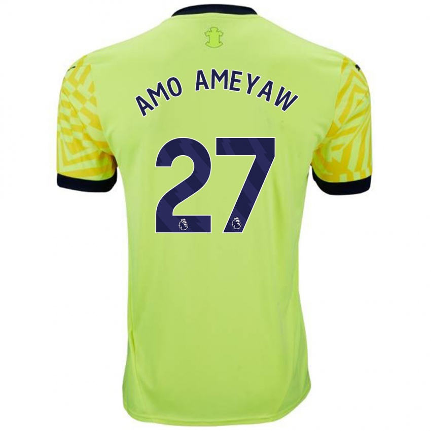 Niño Camiseta Samuel Amo-Ameyaw #27 Amarillo 2ª Equipación 2024/25 La Camisa