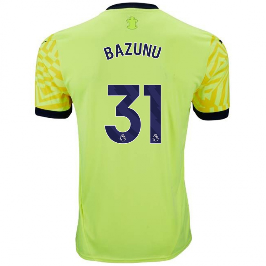 Niño Camiseta Gavin Bazunu #31 Amarillo 2ª Equipación 2024/25 La Camisa