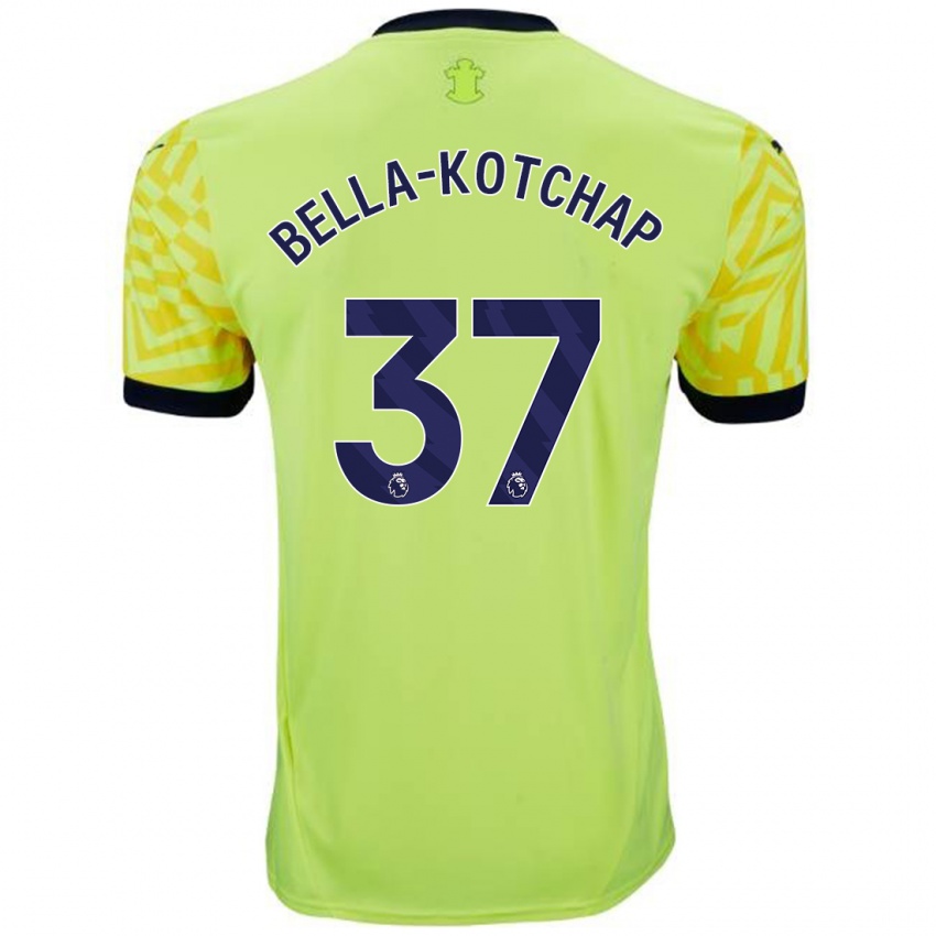 Niño Camiseta Armel Bella-Kotchap #37 Amarillo 2ª Equipación 2024/25 La Camisa