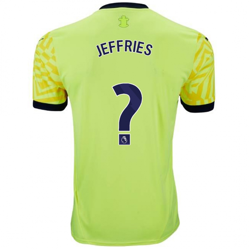 Niño Camiseta Josh Jeffries #0 Amarillo 2ª Equipación 2024/25 La Camisa