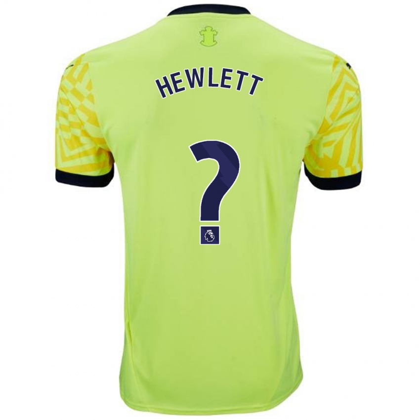 Niño Camiseta Jem Hewlett #0 Amarillo 2ª Equipación 2024/25 La Camisa