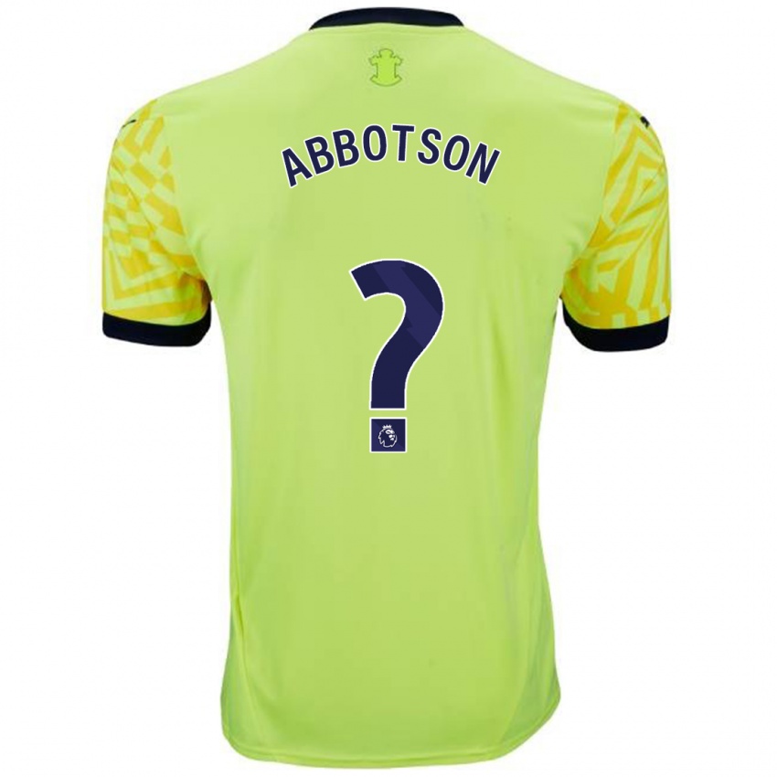 Niño Camiseta Oscar Abbotson #0 Amarillo 2ª Equipación 2024/25 La Camisa