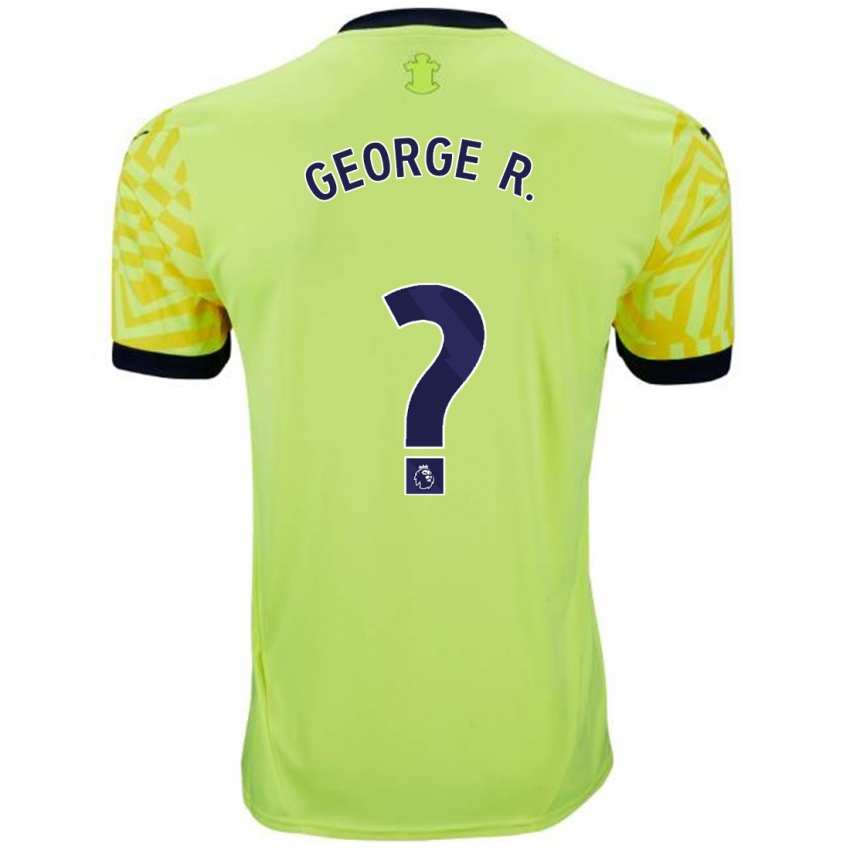 Niño Camiseta George Robinson #0 Amarillo 2ª Equipación 2024/25 La Camisa