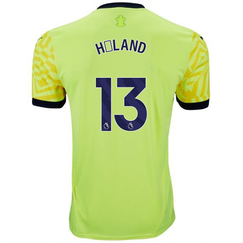 Niño Camiseta Benedicte Håland #13 Amarillo 2ª Equipación 2024/25 La Camisa