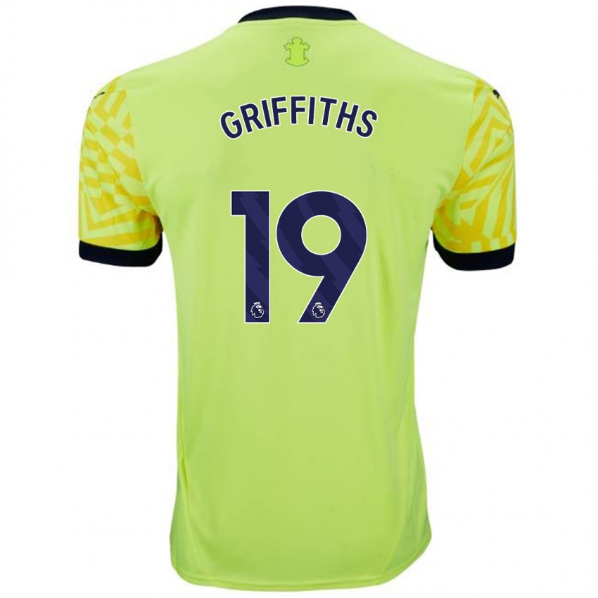 Niño Camiseta Alice Griffiths #19 Amarillo 2ª Equipación 2024/25 La Camisa