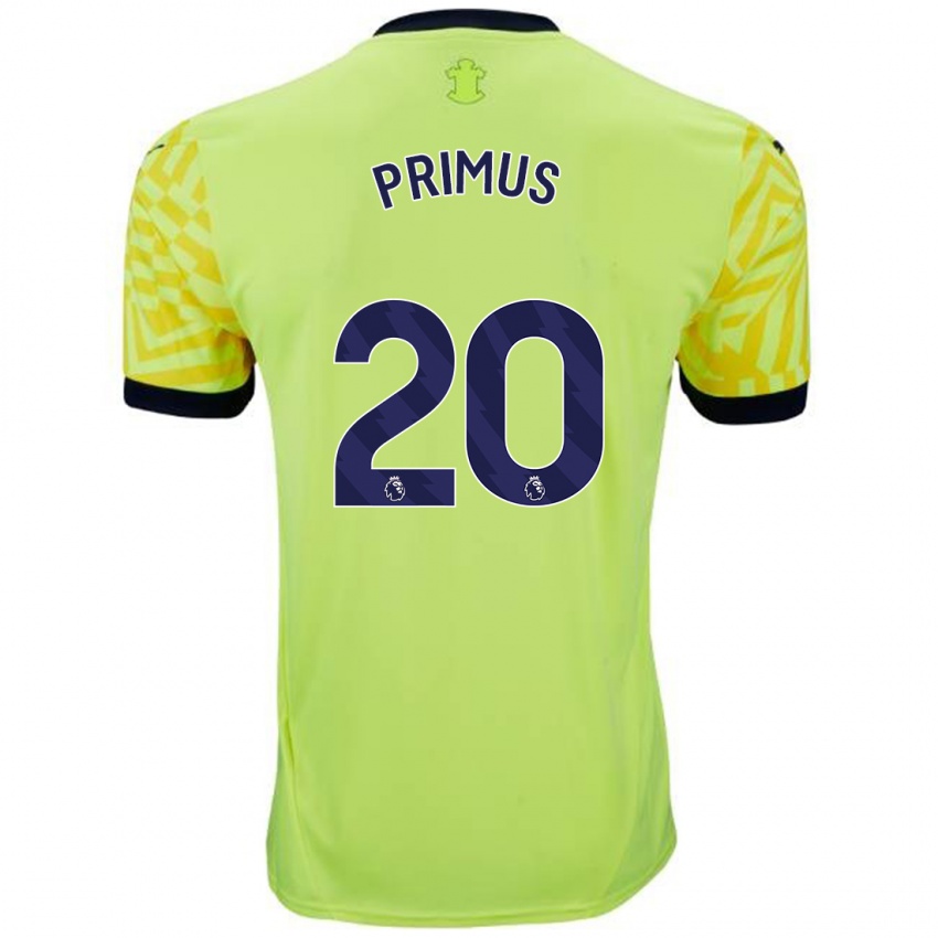 Niño Camiseta Atlanta Primus #20 Amarillo 2ª Equipación 2024/25 La Camisa