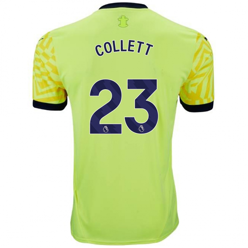 Niño Camiseta Megan Collett #23 Amarillo 2ª Equipación 2024/25 La Camisa