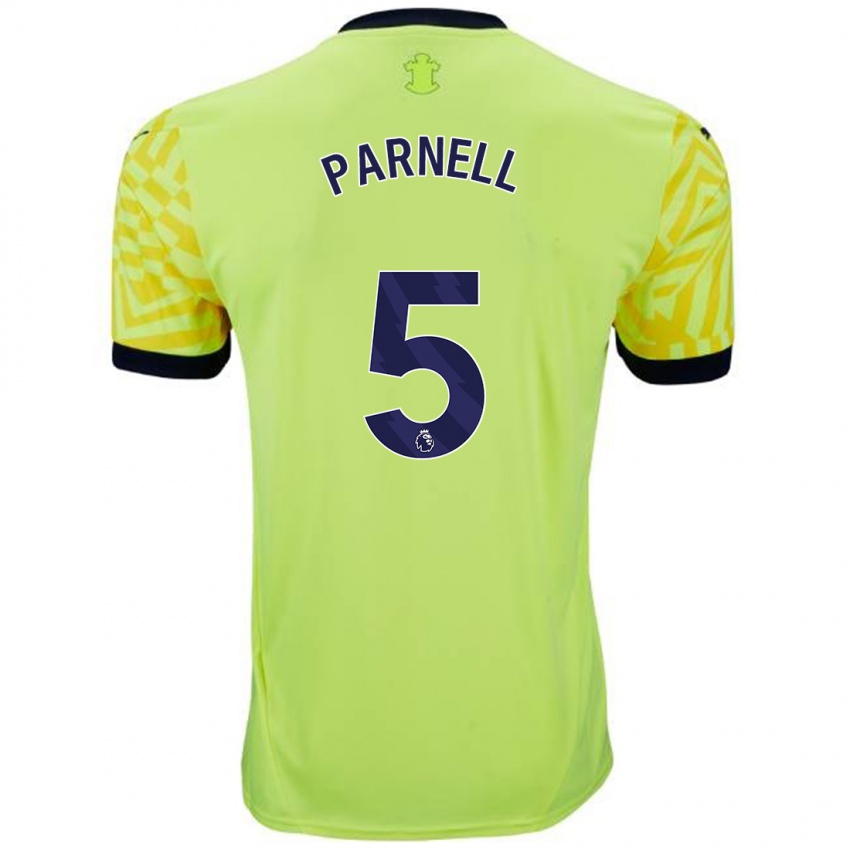 Niño Camiseta Rosanna Parnell #5 Amarillo 2ª Equipación 2024/25 La Camisa