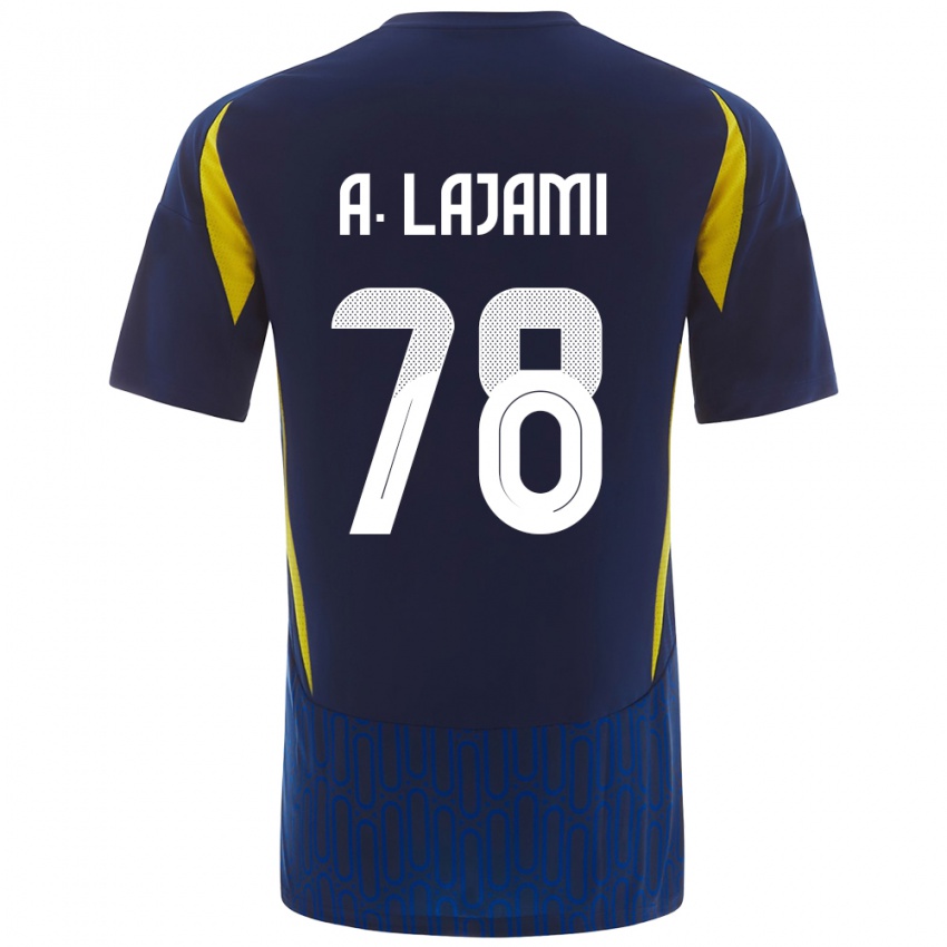 Niño Camiseta Ali Lajami #78 Azul Amarillo 2ª Equipación 2024/25 La Camisa