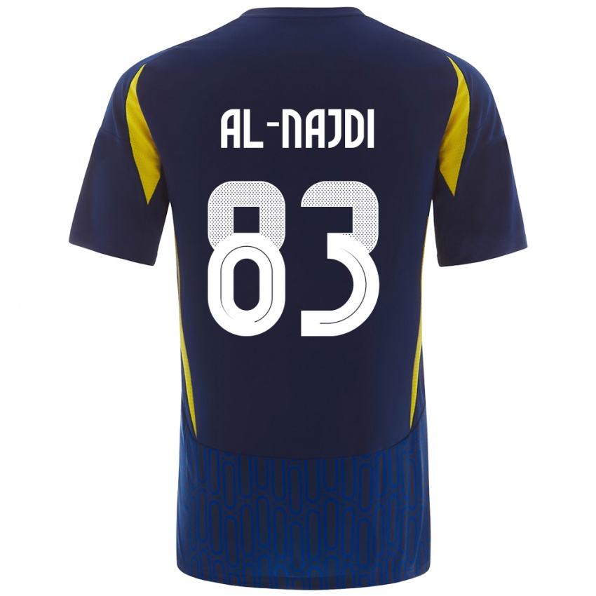 Niño Camiseta Salem Al-Najdi #83 Azul Amarillo 2ª Equipación 2024/25 La Camisa