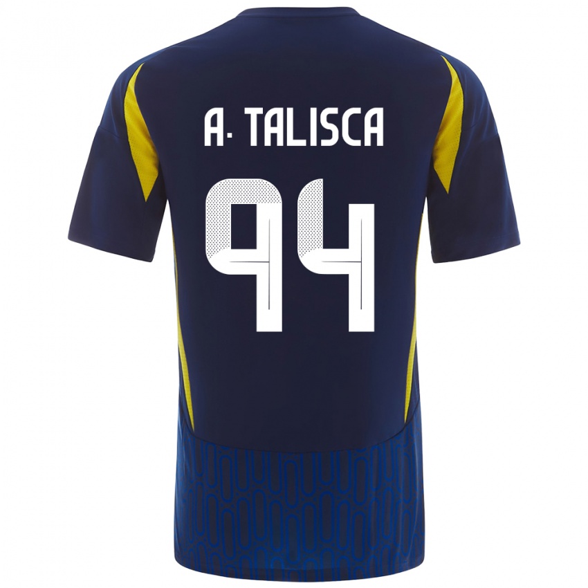 Niño Camiseta Talisca #94 Azul Amarillo 2ª Equipación 2024/25 La Camisa