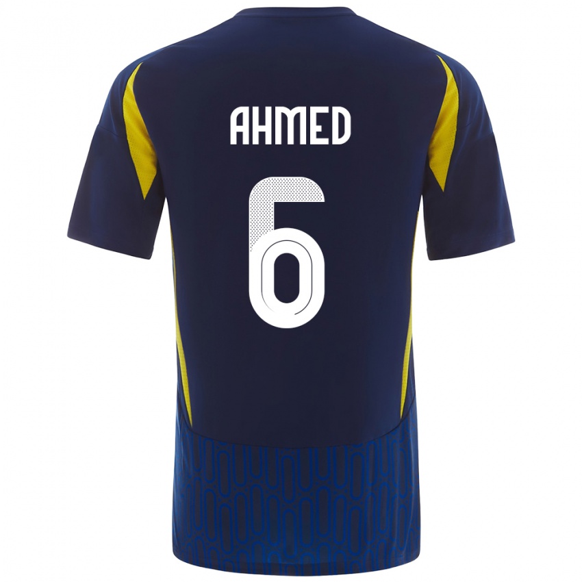 Niño Camiseta Aseel Ahmed #6 Azul Amarillo 2ª Equipación 2024/25 La Camisa