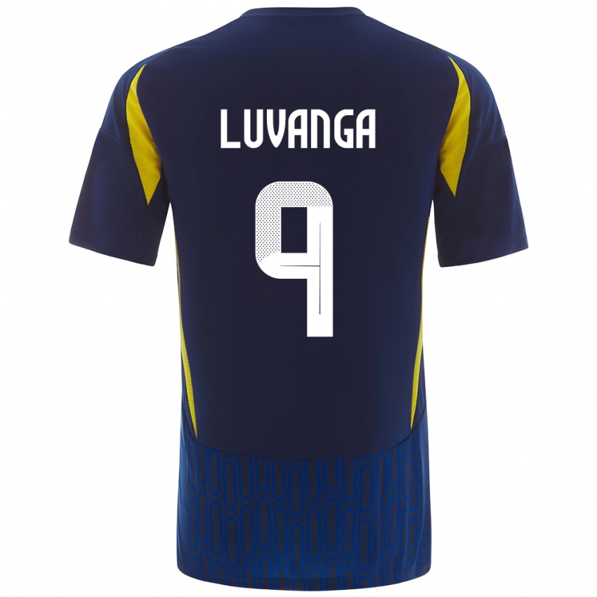 Niño Camiseta Clara Luvanga #9 Azul Amarillo 2ª Equipación 2024/25 La Camisa