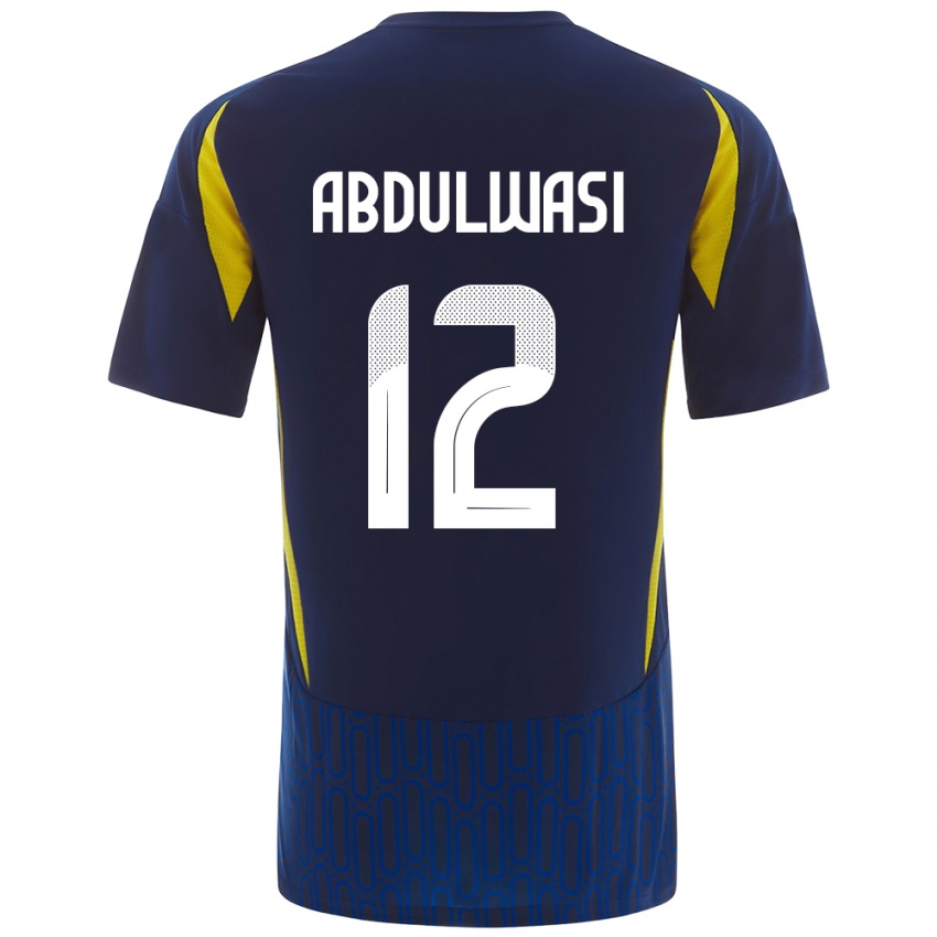 Niño Camiseta Dalal Abdulwasi #12 Azul Amarillo 2ª Equipación 2024/25 La Camisa