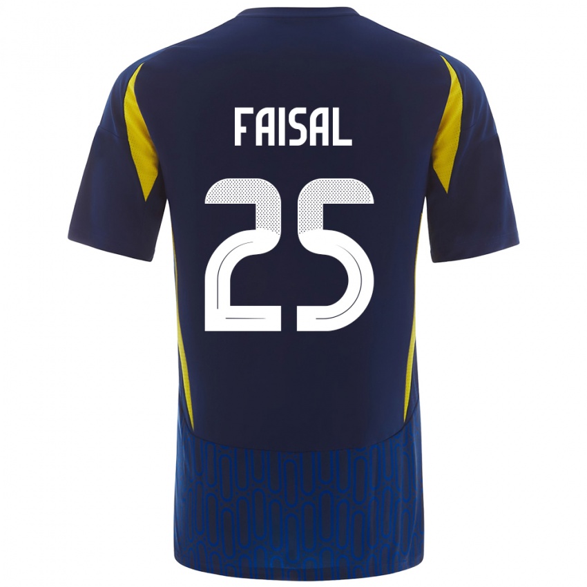 Niño Camiseta Samira Faisal #25 Azul Amarillo 2ª Equipación 2024/25 La Camisa