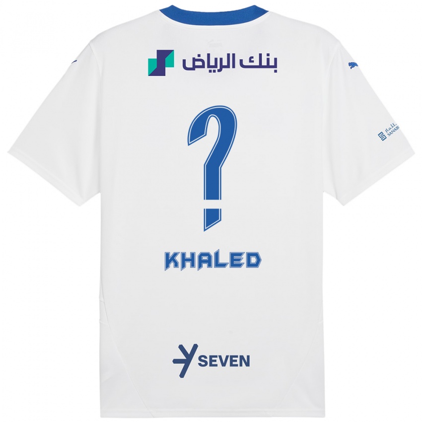 Niño Camiseta Saad Khaled #0 Blanco Azul 2ª Equipación 2024/25 La Camisa