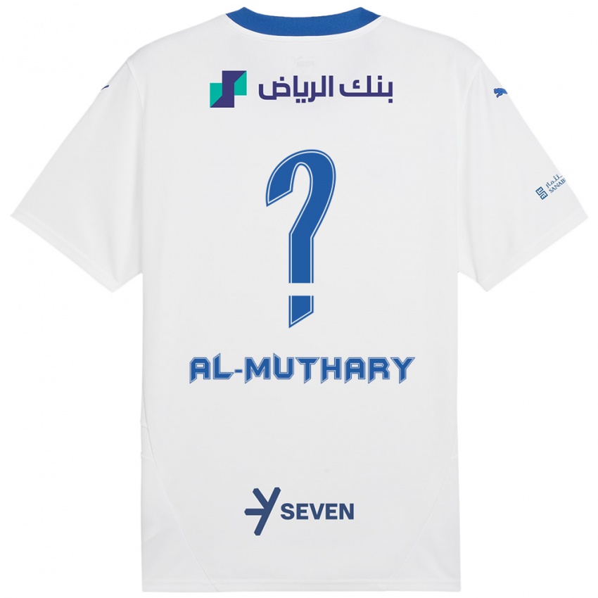 Niño Camiseta Saad Al-Muthary #0 Blanco Azul 2ª Equipación 2024/25 La Camisa