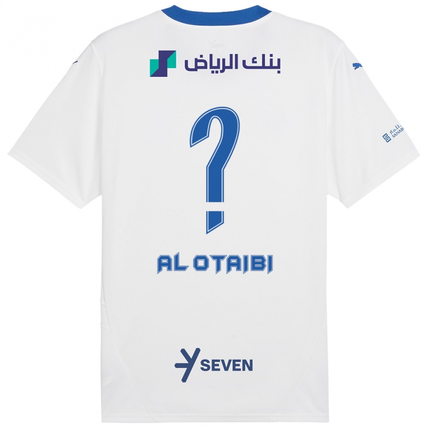 Niño Camiseta Majd Al-Otaibi #0 Blanco Azul 2ª Equipación 2024/25 La Camisa