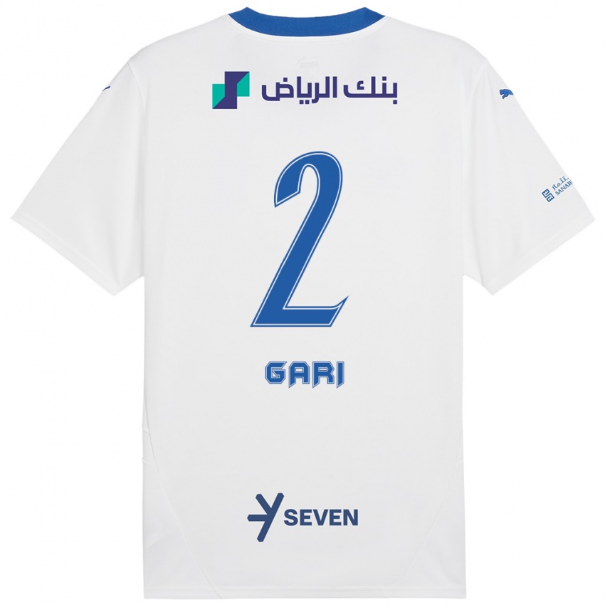 Niño Camiseta Fatimah Gari #2 Blanco Azul 2ª Equipación 2024/25 La Camisa