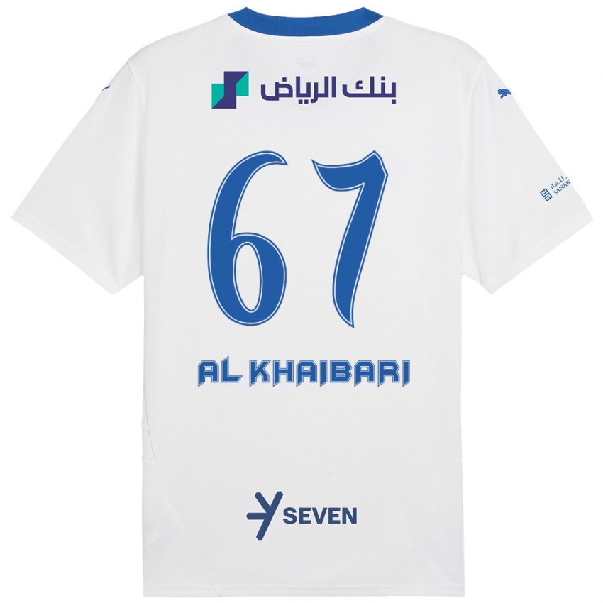 Niño Camiseta Mohammed Al-Khaibari #67 Blanco Azul 2ª Equipación 2024/25 La Camisa