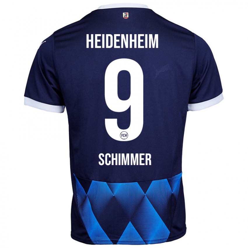 Niño Camiseta Stefan Schimmer #9 Azul Marino Oscuro 2ª Equipación 2024/25 La Camisa