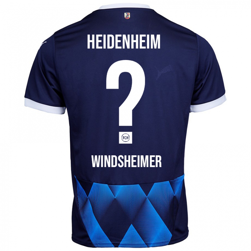 Niño Camiseta Tim Windsheimer #0 Azul Marino Oscuro 2ª Equipación 2024/25 La Camisa