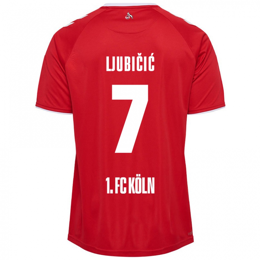 Niño Camiseta Dejan Ljubicic #7 Rojo Blanco 2ª Equipación 2024/25 La Camisa