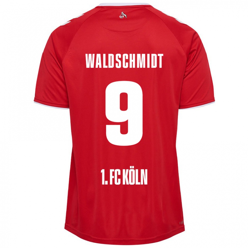 Niño Camiseta Luca Waldschmidt #9 Rojo Blanco 2ª Equipación 2024/25 La Camisa