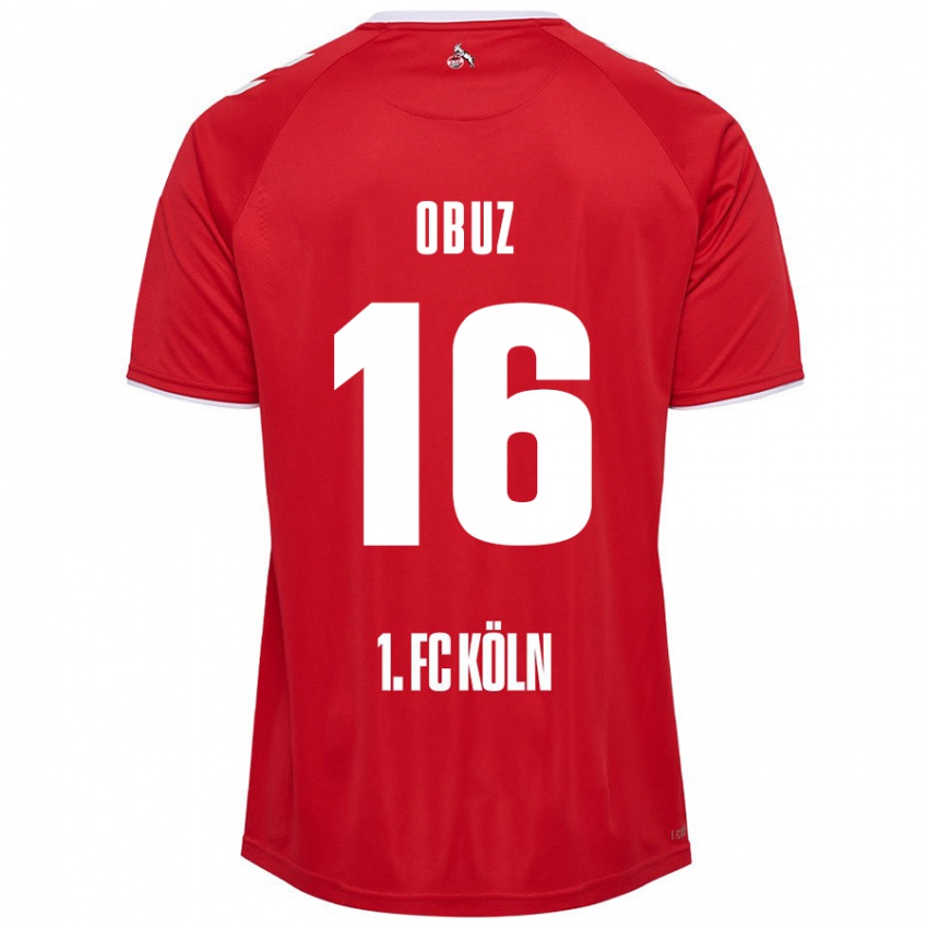 Niño Camiseta Marvin Obuz #16 Rojo Blanco 2ª Equipación 2024/25 La Camisa