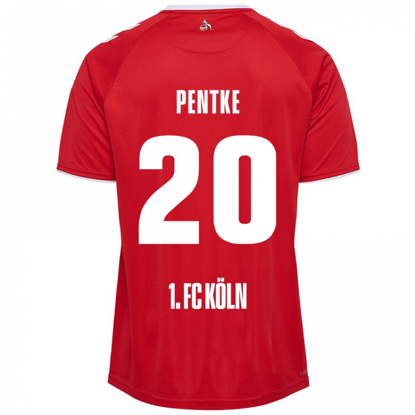 Niño Camiseta Philipp Pentke #20 Rojo Blanco 2ª Equipación 2024/25 La Camisa