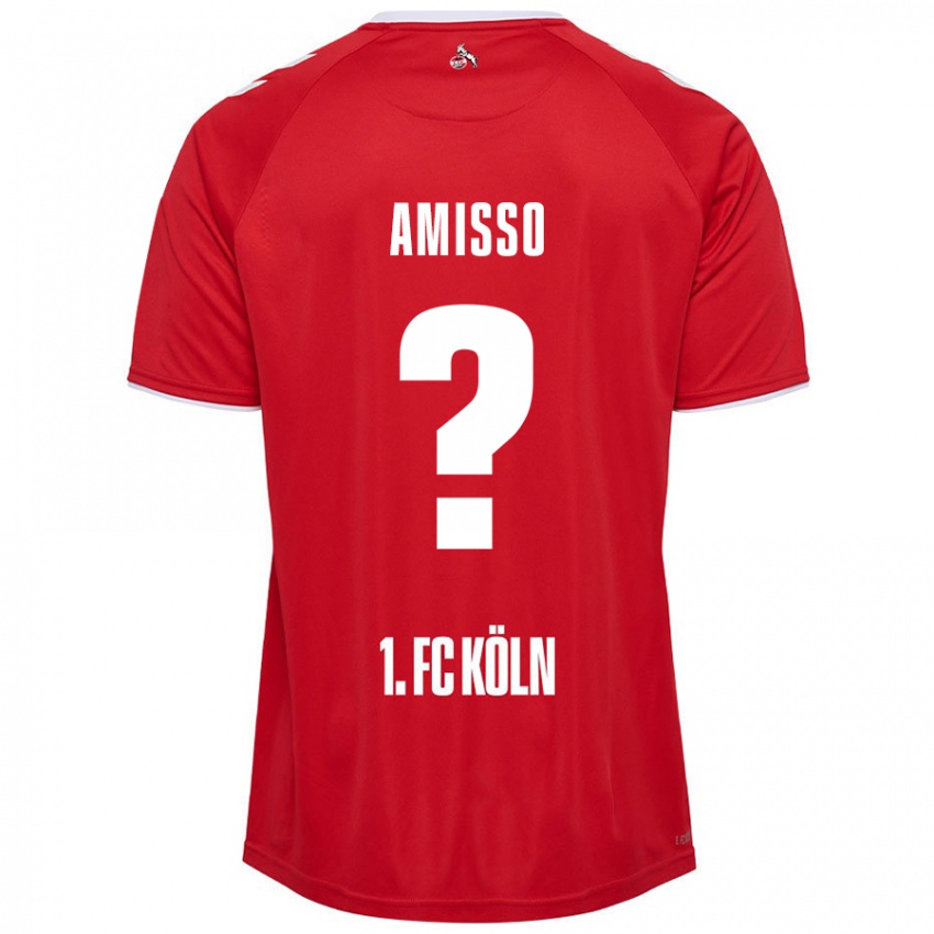 Niño Camiseta Gabriel Amisso #0 Rojo Blanco 2ª Equipación 2024/25 La Camisa