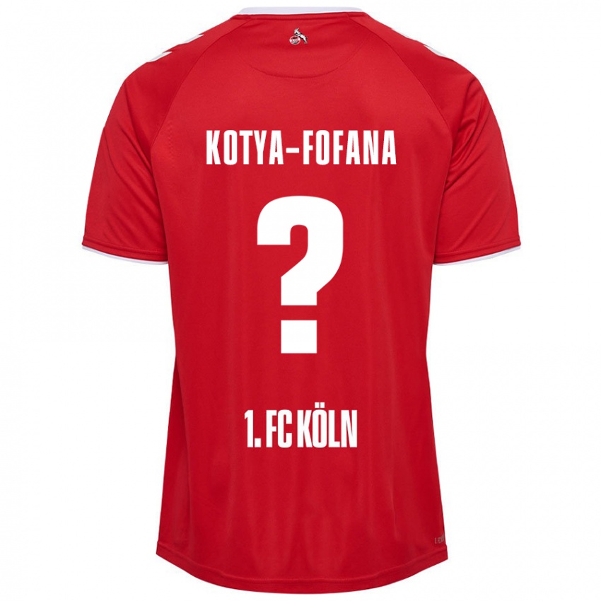 Niño Camiseta Assad Kotya-Fofana #0 Rojo Blanco 2ª Equipación 2024/25 La Camisa