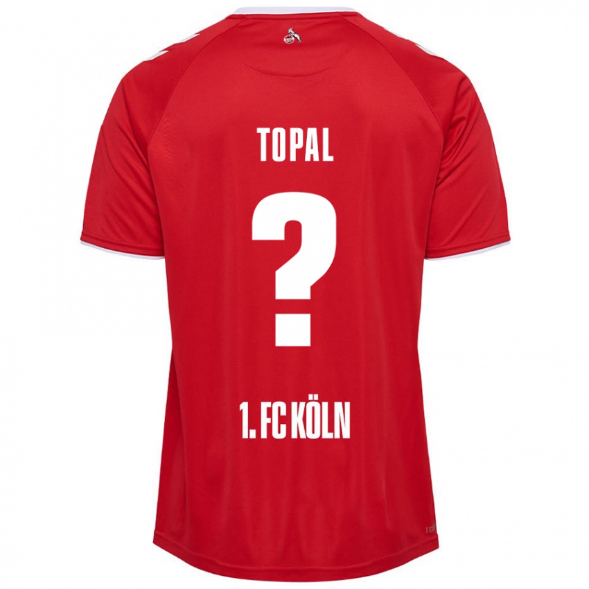 Niño Camiseta Sidar Topal #0 Rojo Blanco 2ª Equipación 2024/25 La Camisa