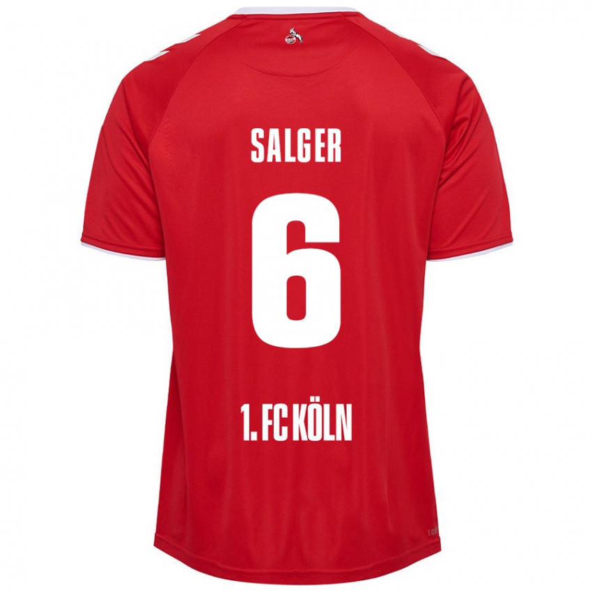 Niño Camiseta Stephan Salger #6 Rojo Blanco 2ª Equipación 2024/25 La Camisa