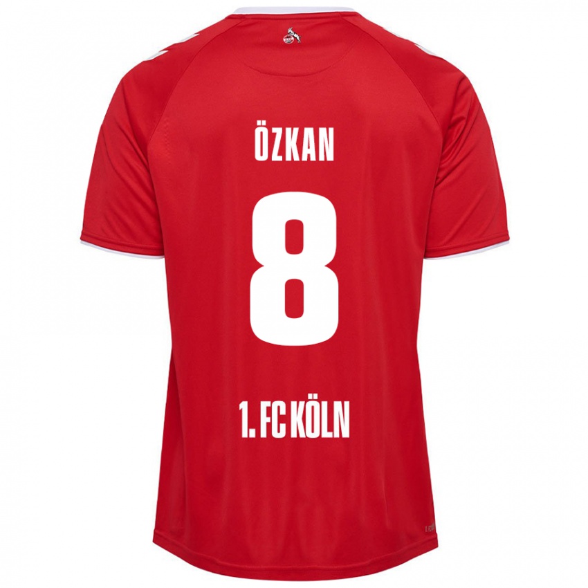 Niño Camiseta Mikail Özkan #8 Rojo Blanco 2ª Equipación 2024/25 La Camisa