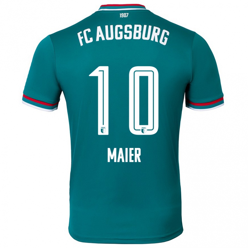 Niño Camiseta Arne Maier #10 Verde Oscuro 2ª Equipación 2024/25 La Camisa