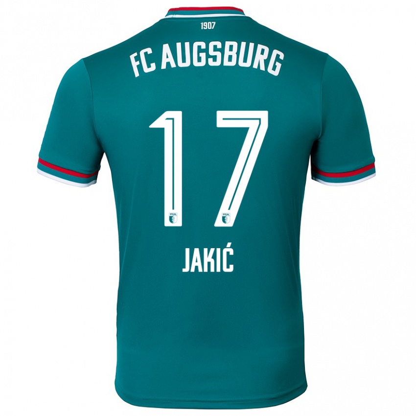 Niño Camiseta Kristijan Jakic #17 Verde Oscuro 2ª Equipación 2024/25 La Camisa