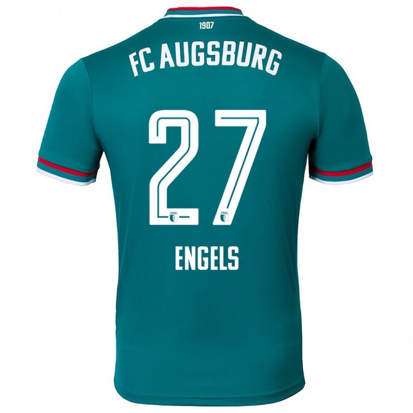 Niño Camiseta Arne Engels #27 Verde Oscuro 2ª Equipación 2024/25 La Camisa