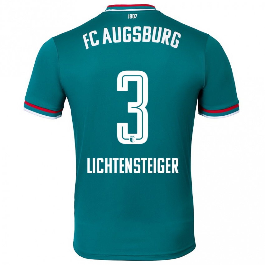 Niño Camiseta David Lichtensteiger #3 Verde Oscuro 2ª Equipación 2024/25 La Camisa