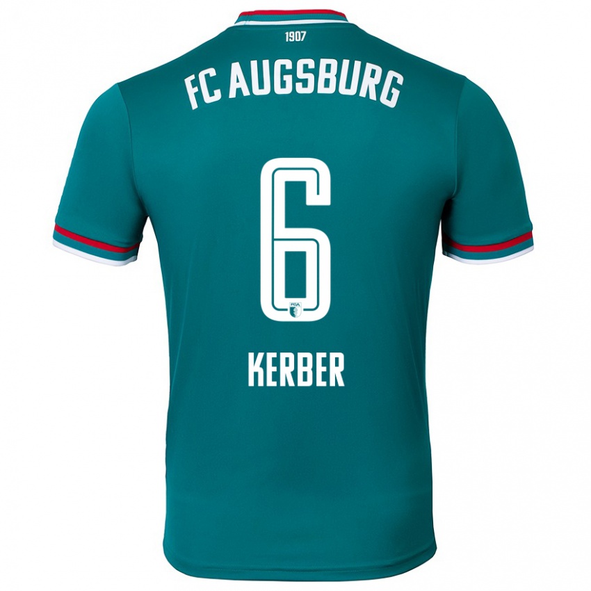 Niño Camiseta Luca Kerber #6 Verde Oscuro 2ª Equipación 2024/25 La Camisa