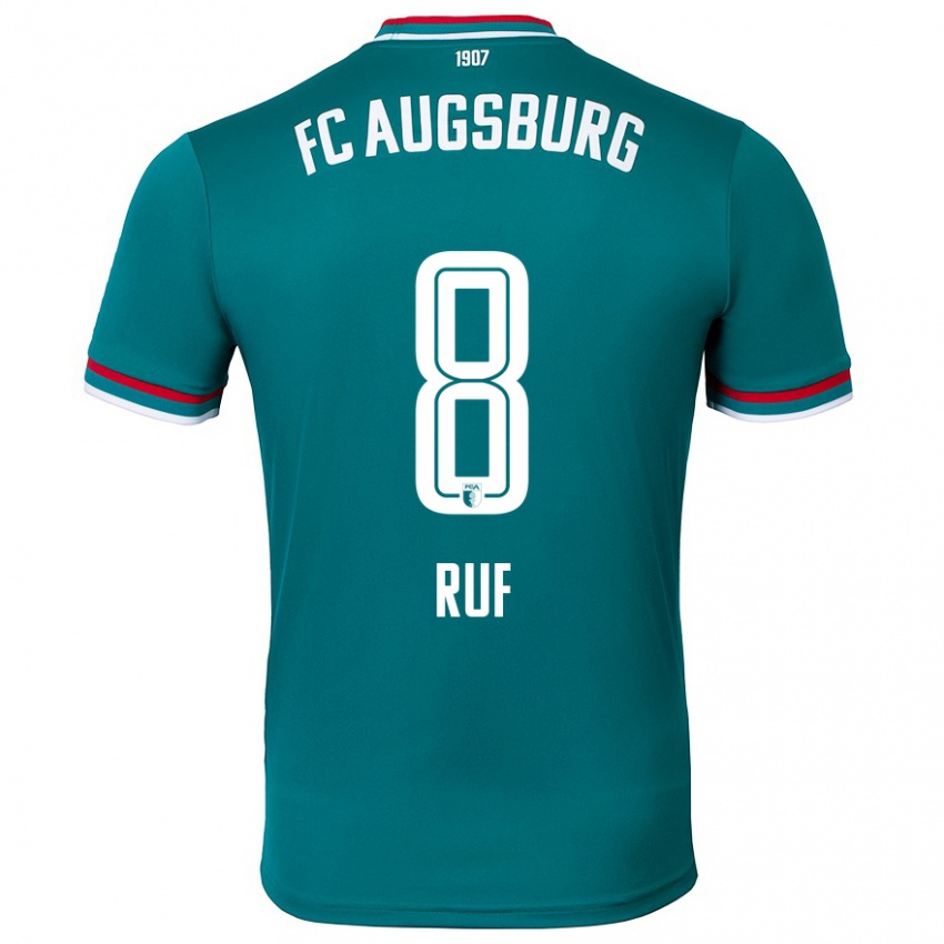 Niño Camiseta Jonas Ruf #8 Verde Oscuro 2ª Equipación 2024/25 La Camisa