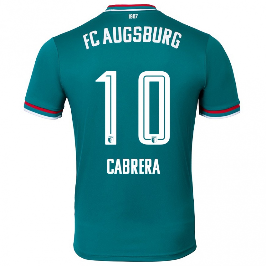 Niño Camiseta Juan Cabrera #10 Verde Oscuro 2ª Equipación 2024/25 La Camisa