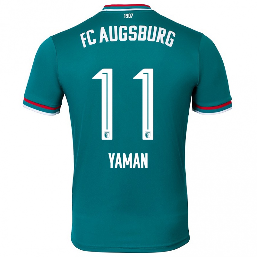 Niño Camiseta Kerim Yaman #11 Verde Oscuro 2ª Equipación 2024/25 La Camisa