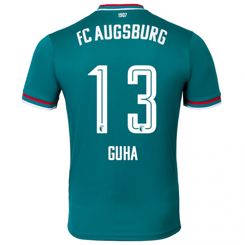 Niño Camiseta Felix Guha #13 Verde Oscuro 2ª Equipación 2024/25 La Camisa