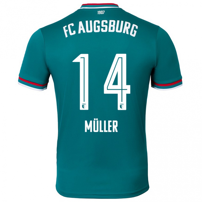 Niño Camiseta Mato Müller #14 Verde Oscuro 2ª Equipación 2024/25 La Camisa