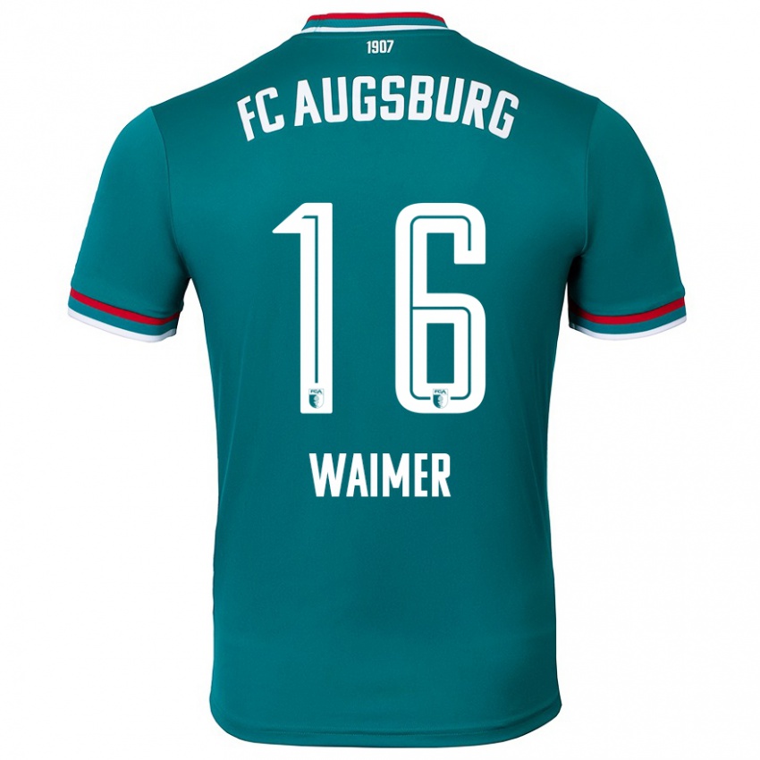 Niño Camiseta Johannes Waimer #16 Verde Oscuro 2ª Equipación 2024/25 La Camisa