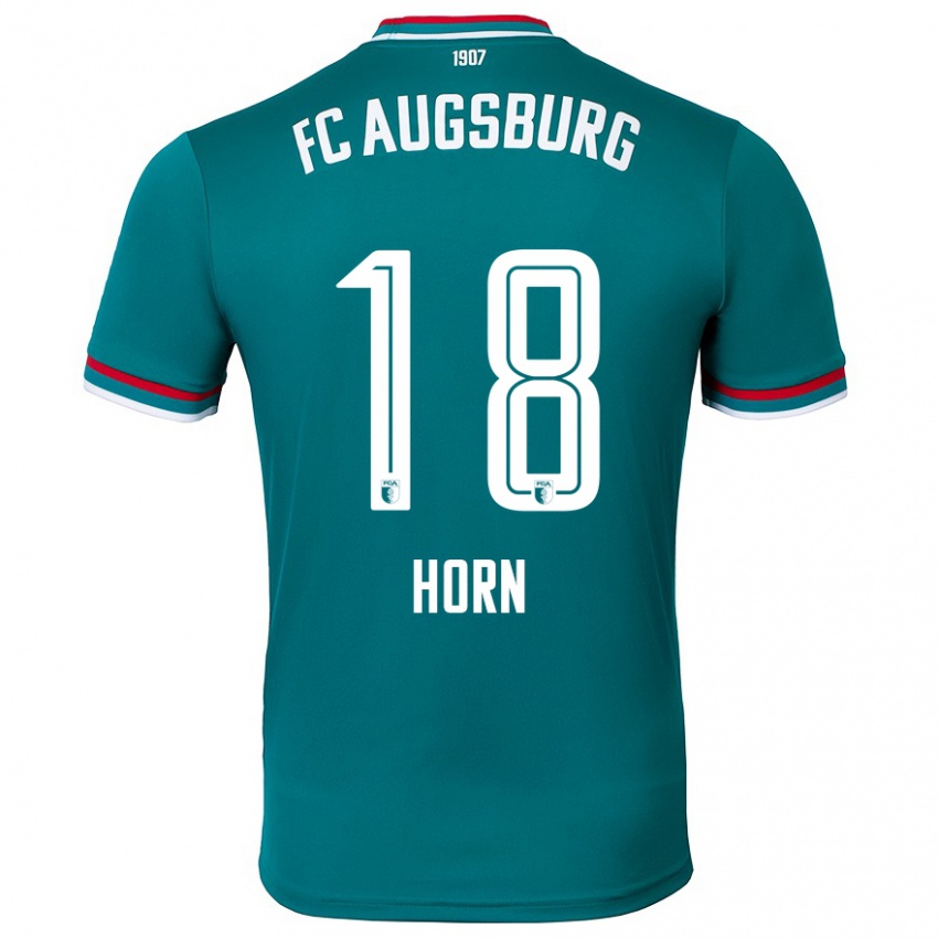 Niño Camiseta Tobias Horn #18 Verde Oscuro 2ª Equipación 2024/25 La Camisa